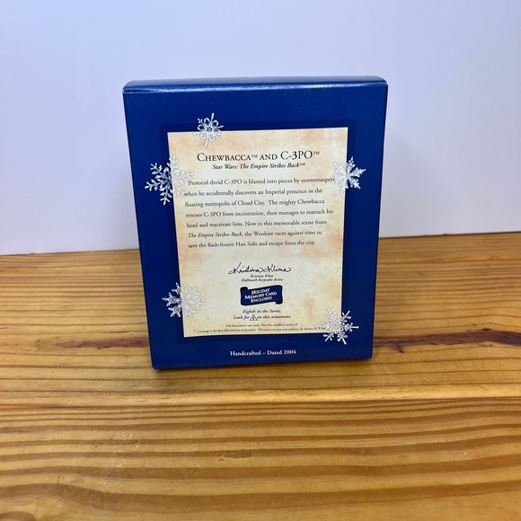 Vintage Hallmark Keepsake‎ Star Wars Chewbacca and C-3PO Ornament 2004 - Picture 2 of 3